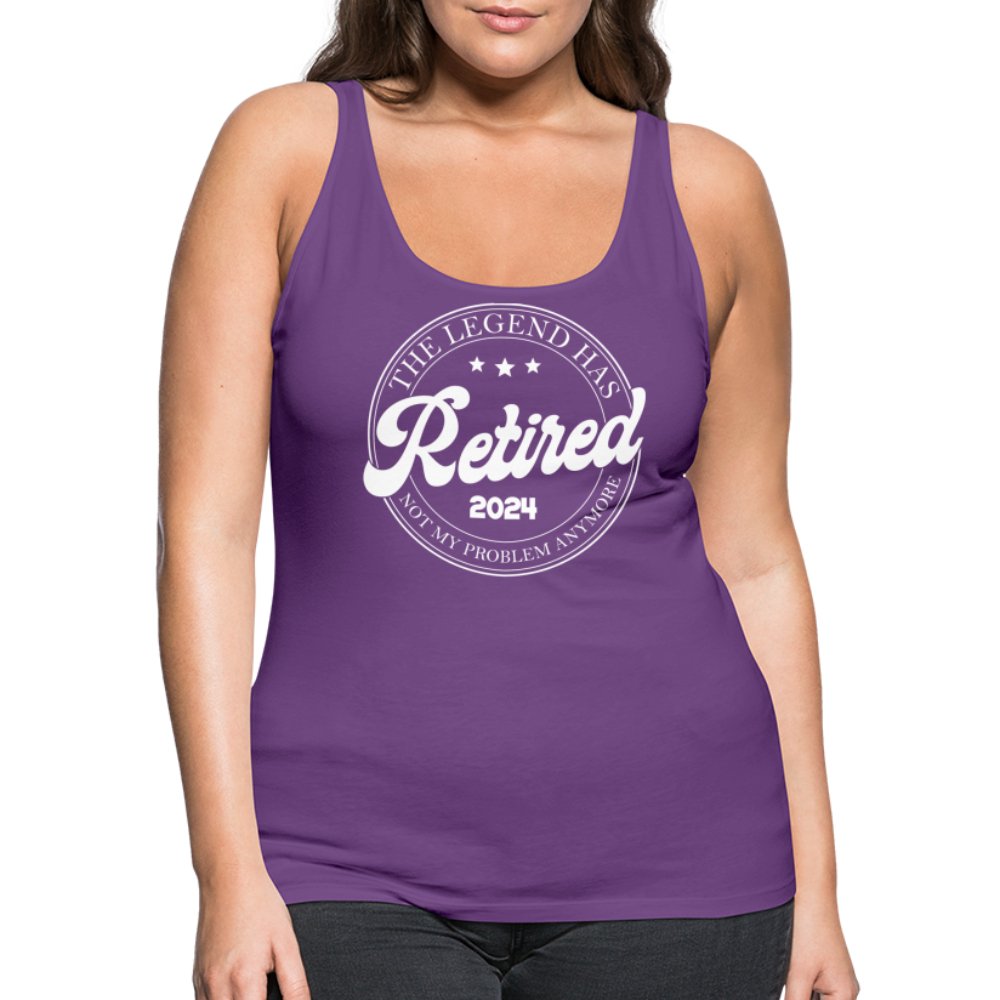 The Legend Has Retired Women’s Premium Tank Top (2024) - purple