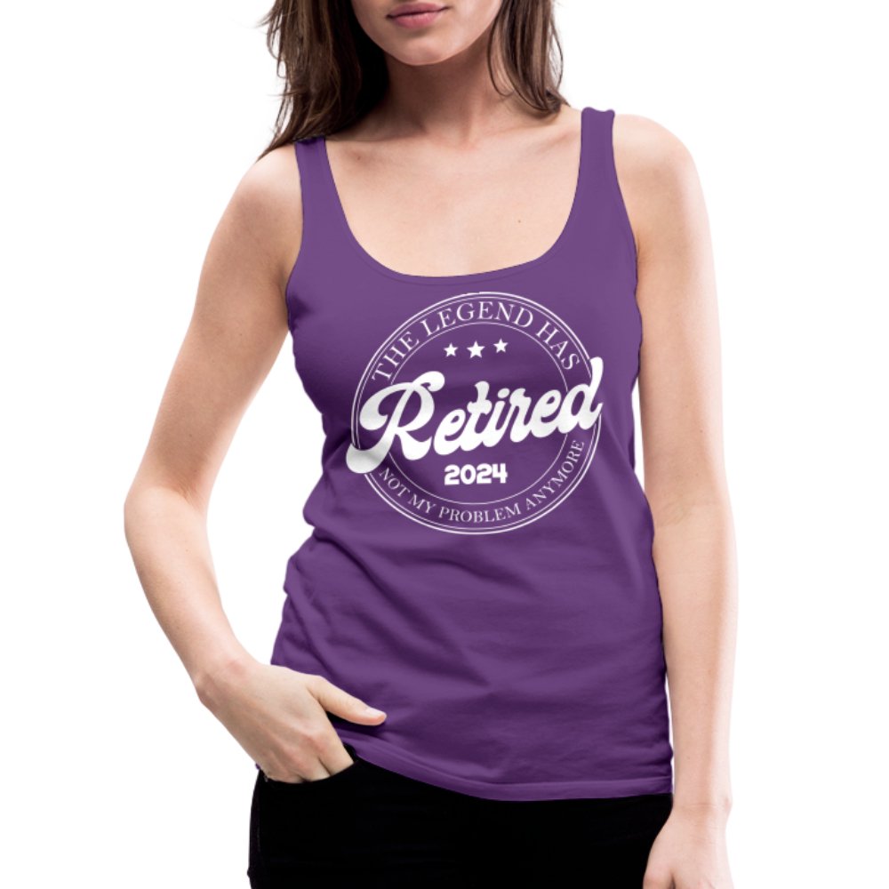 The Legend Has Retired Women’s Premium Tank Top (2024) - purple