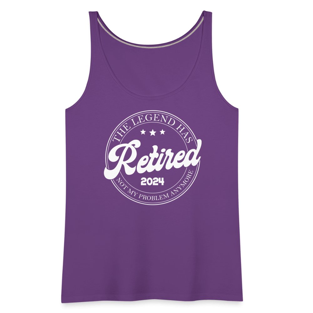 The Legend Has Retired Women’s Premium Tank Top (2024) - purple