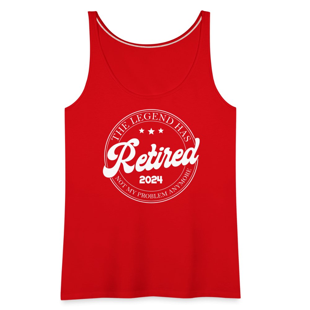 The Legend Has Retired Women’s Premium Tank Top (2024) - red