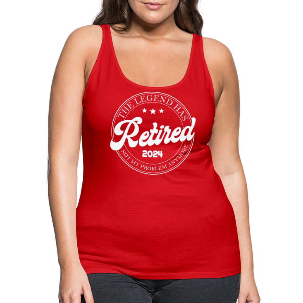 The Legend Has Retired Women’s Premium Tank Top (2024) - red