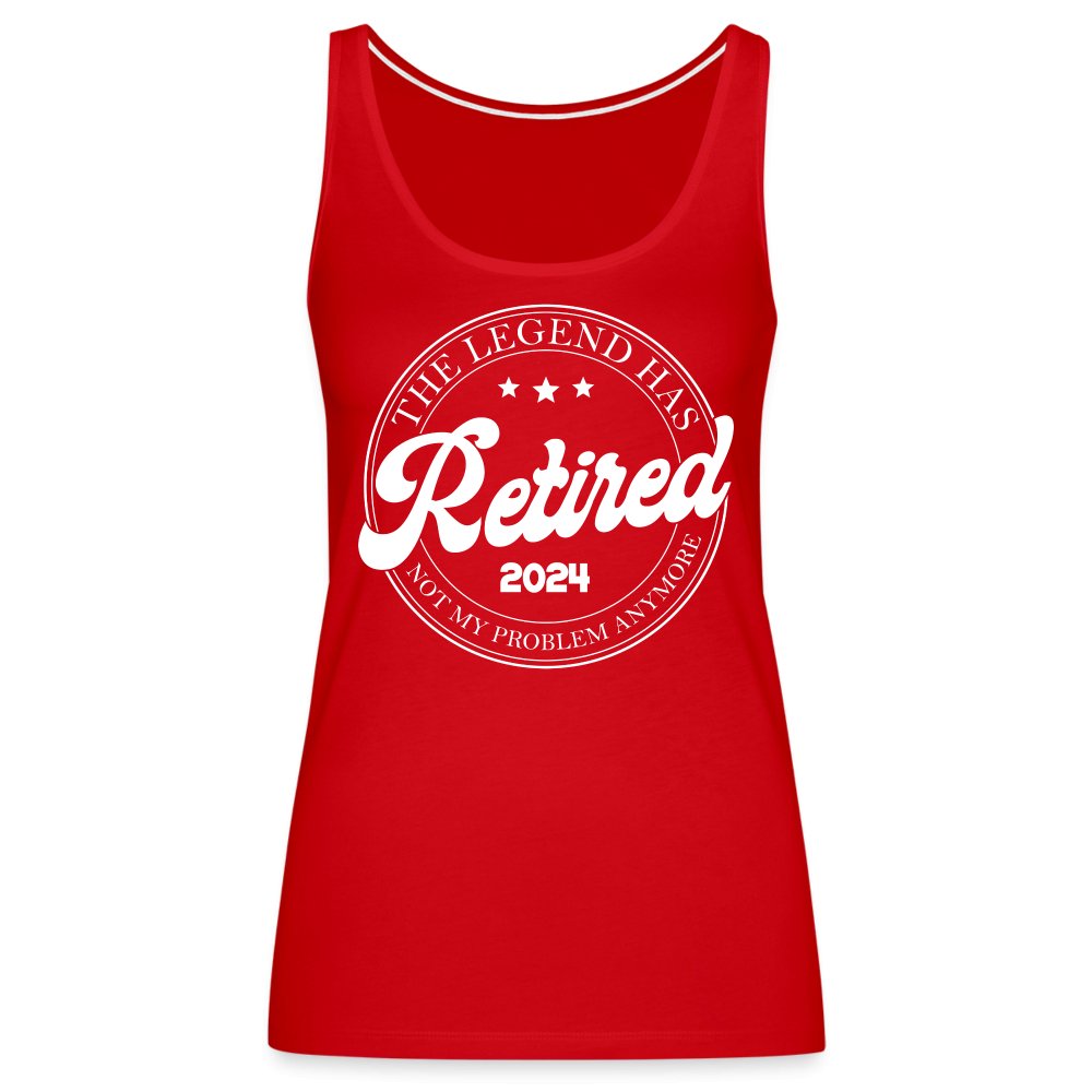 The Legend Has Retired Women’s Premium Tank Top (2024) - red