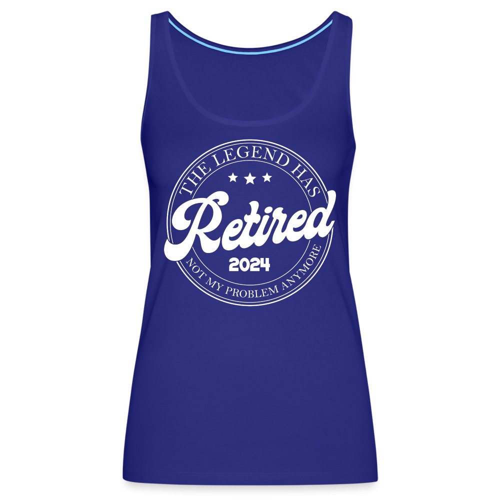 The Legend Has Retired Women’s Premium Tank Top (2024) - royal blue