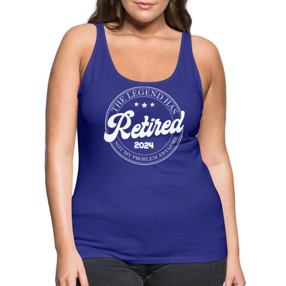 The Legend Has Retired Women’s Premium Tank Top (2024) - royal blue