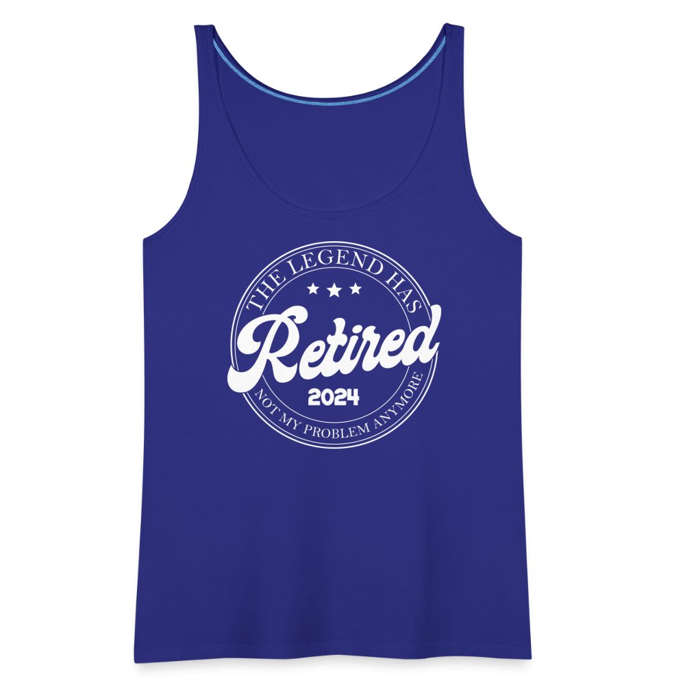 The Legend Has Retired Women’s Premium Tank Top (2024) - royal blue