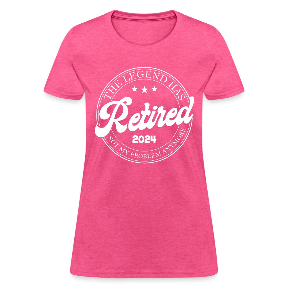 The Legend Has Retired Women's T-Shirt (2024) - heather pink