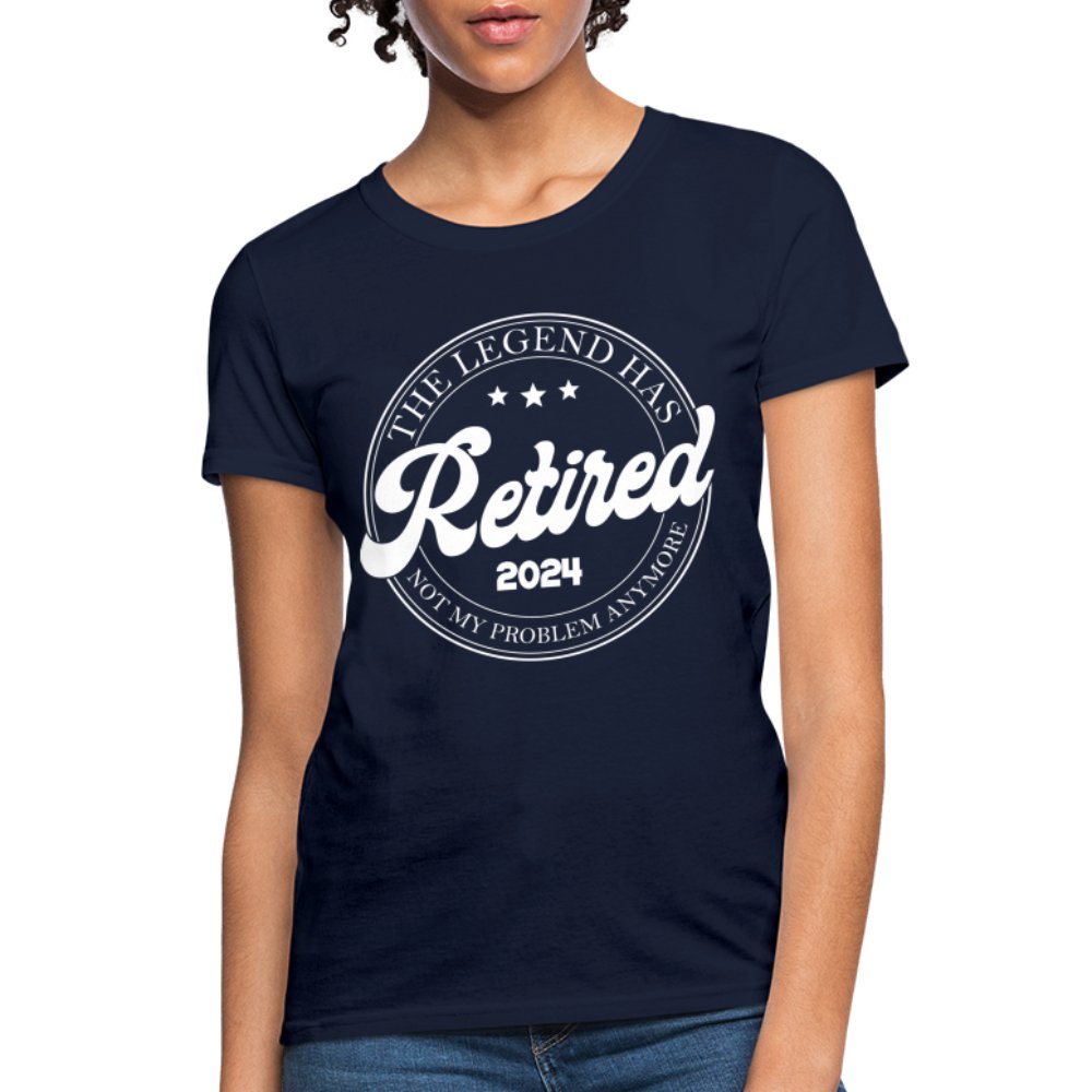 The Legend Has Retired Women's T-Shirt (2024) - navy