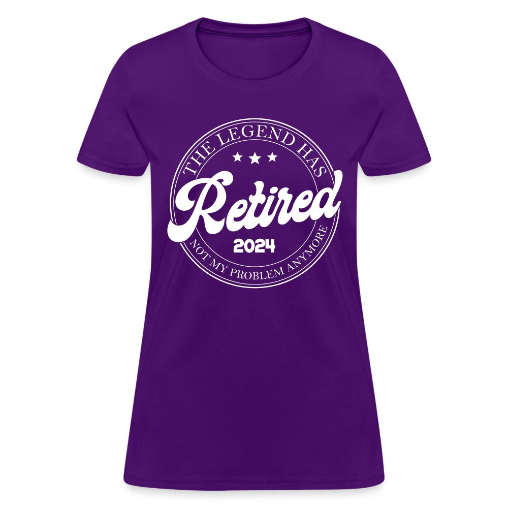 The Legend Has Retired Women's T-Shirt (2024) - purple