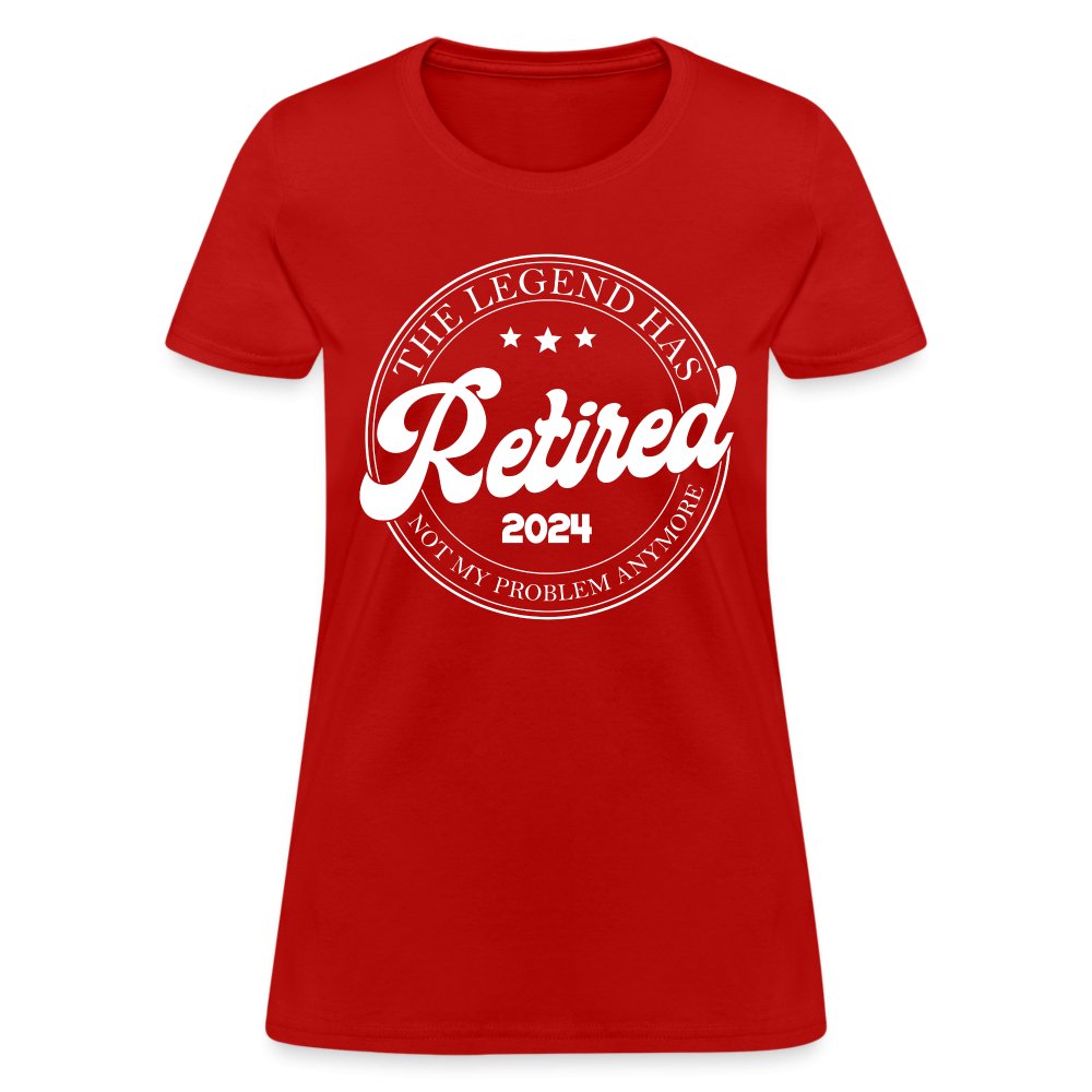 The Legend Has Retired Women's T-Shirt (2024) - red