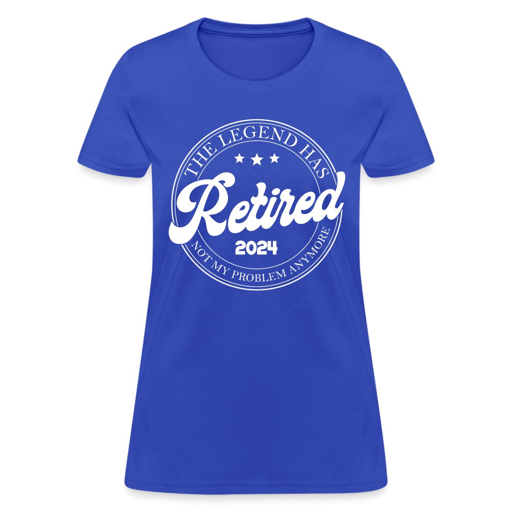 The Legend Has Retired Women's T-Shirt (2024) - royal blue