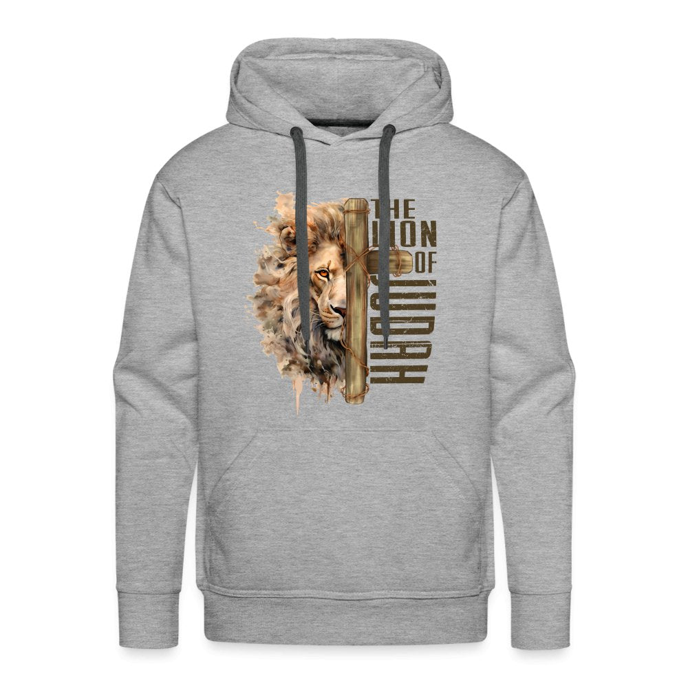 The Lion of Judah Men’s Premium Hoodie - heather grey