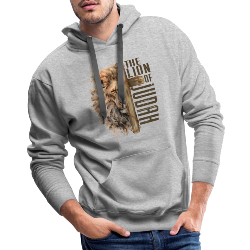 The Lion of Judah Men’s Premium Hoodie - white