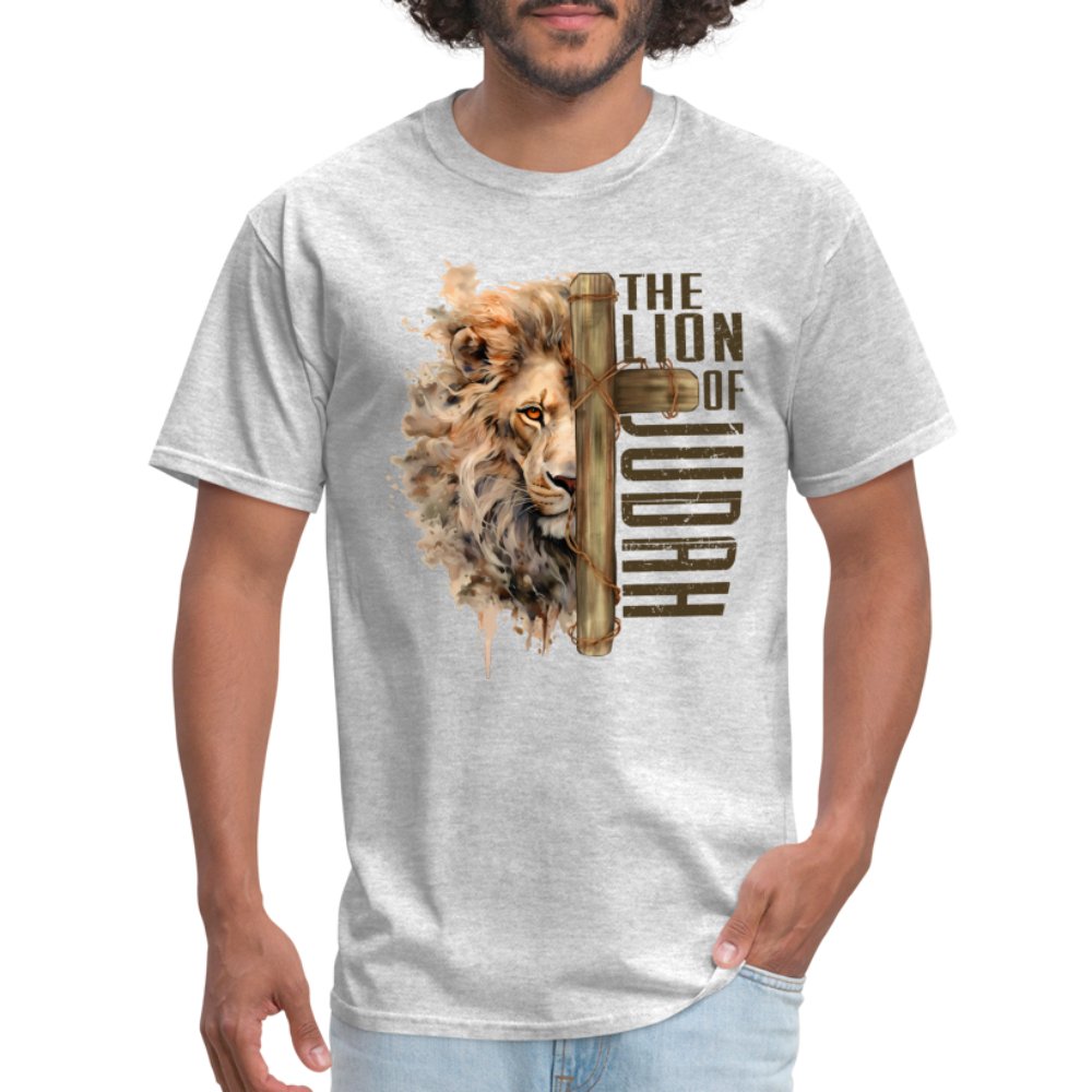 The Lion of Judah T-Shirt - heather gray