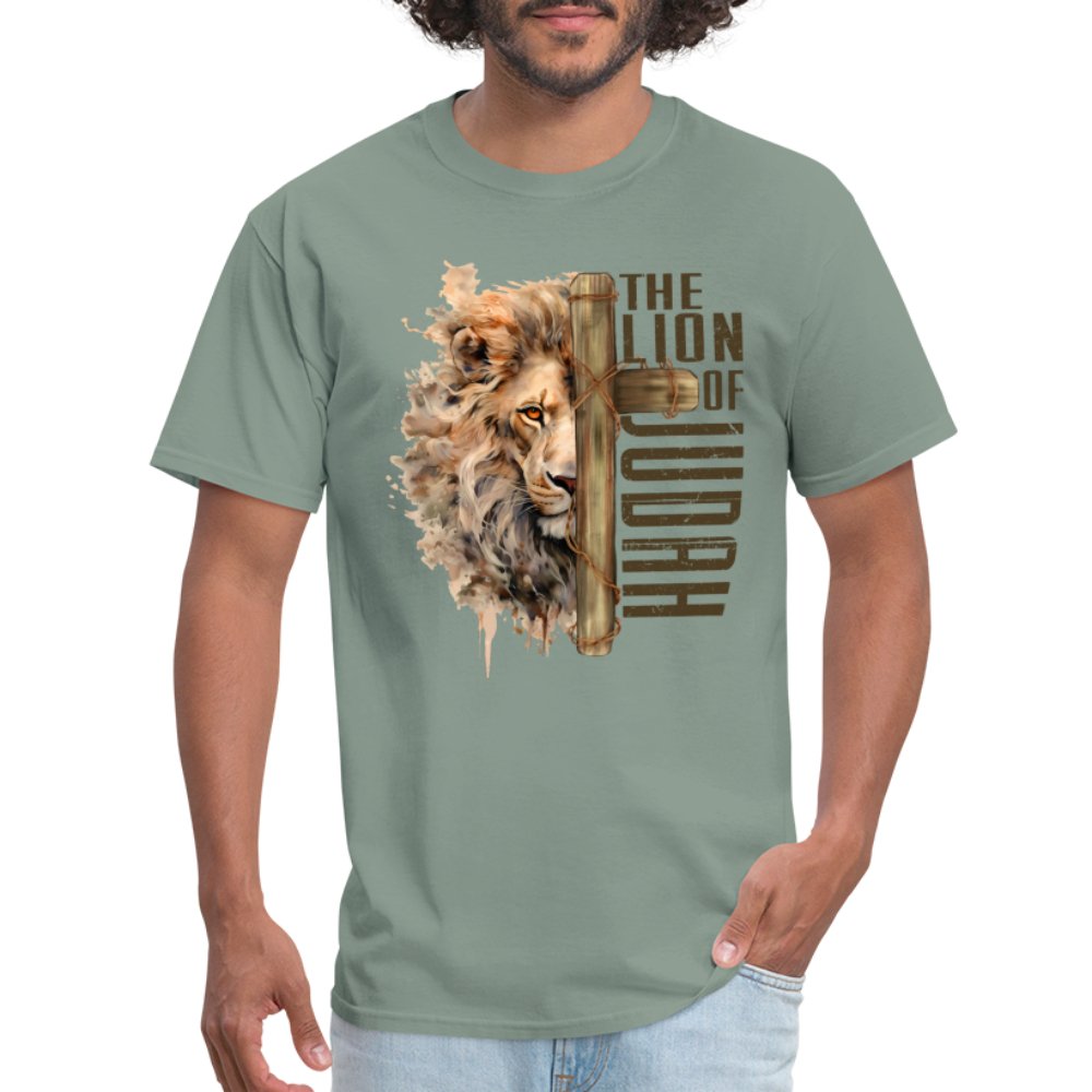 The Lion of Judah T-Shirt - sage