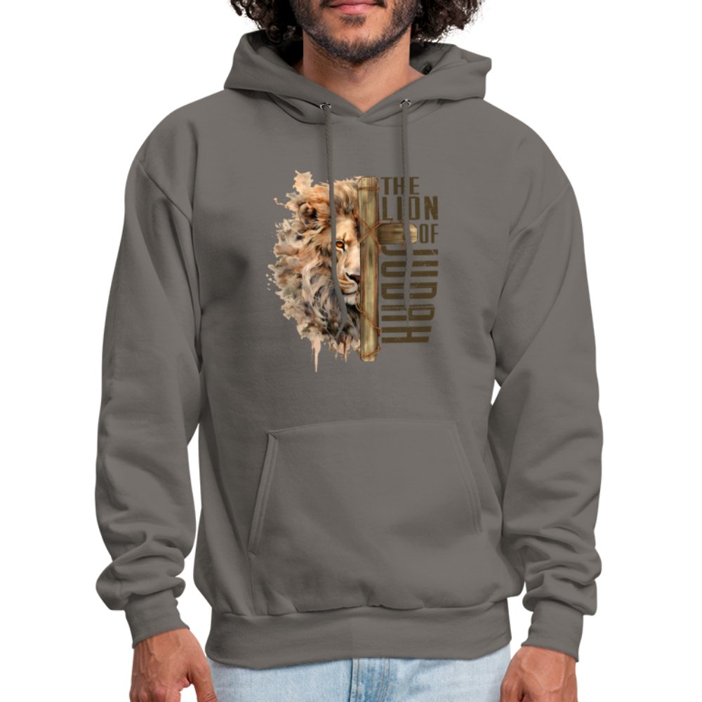 The Lion of Judah Unisex Hoodie - asphalt gray