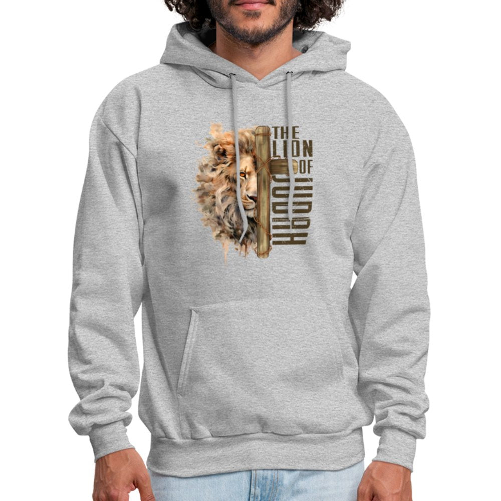 The Lion of Judah Unisex Hoodie - heather gray