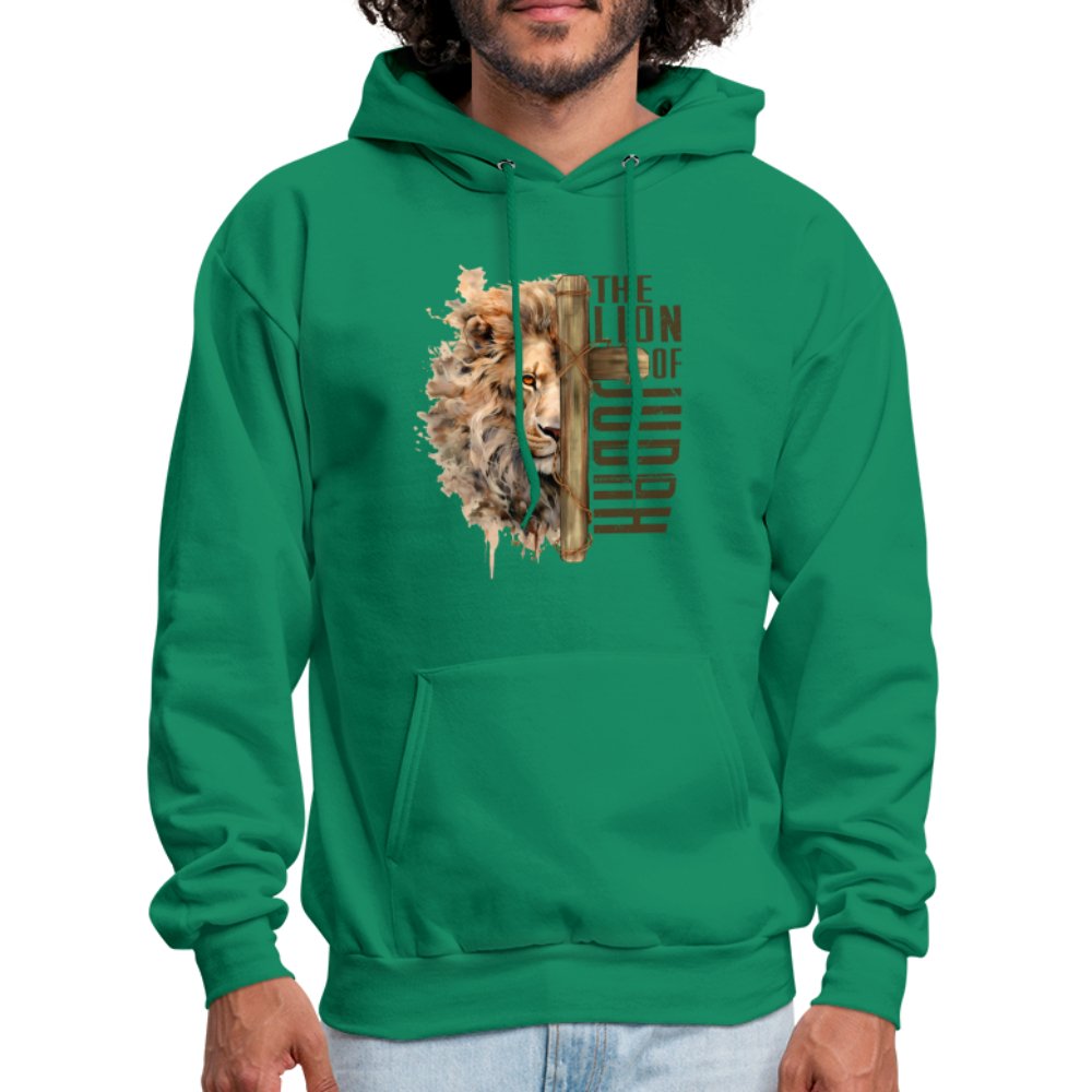 The Lion of Judah Unisex Hoodie - kelly green