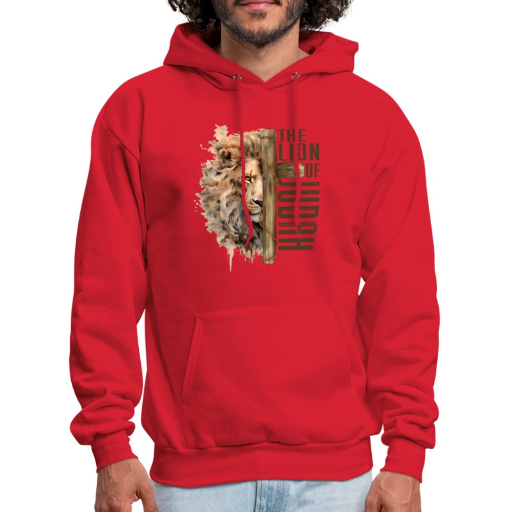 The Lion of Judah Unisex Hoodie - red