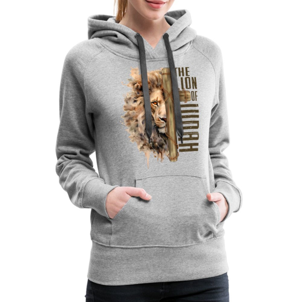 The Lion of Judah Women’s Premium Hoodie - heather grey