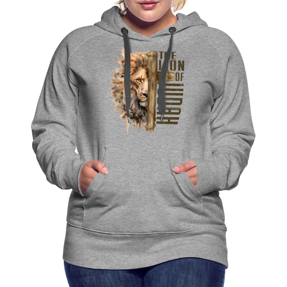 The Lion of Judah Women’s Premium Hoodie - heather grey