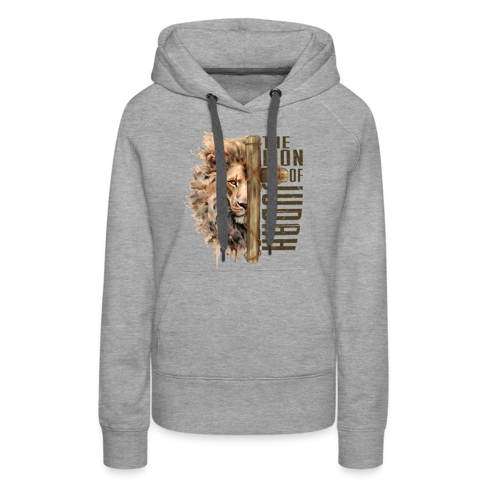 The Lion of Judah Women’s Premium Hoodie - heather grey