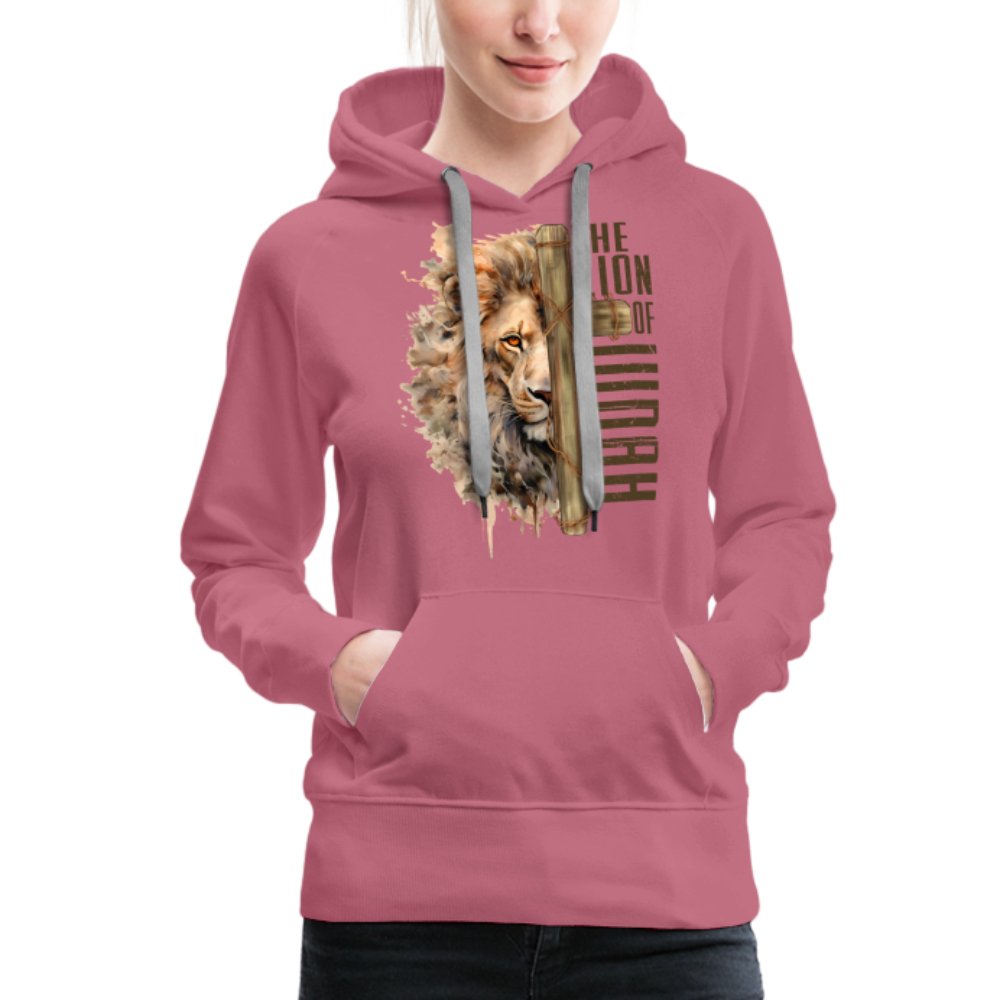 The Lion of Judah Women’s Premium Hoodie - mauve