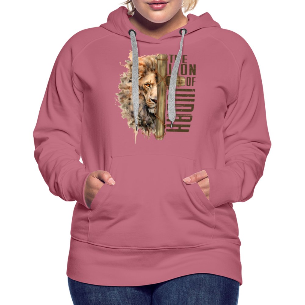 The Lion of Judah Women’s Premium Hoodie - mauve