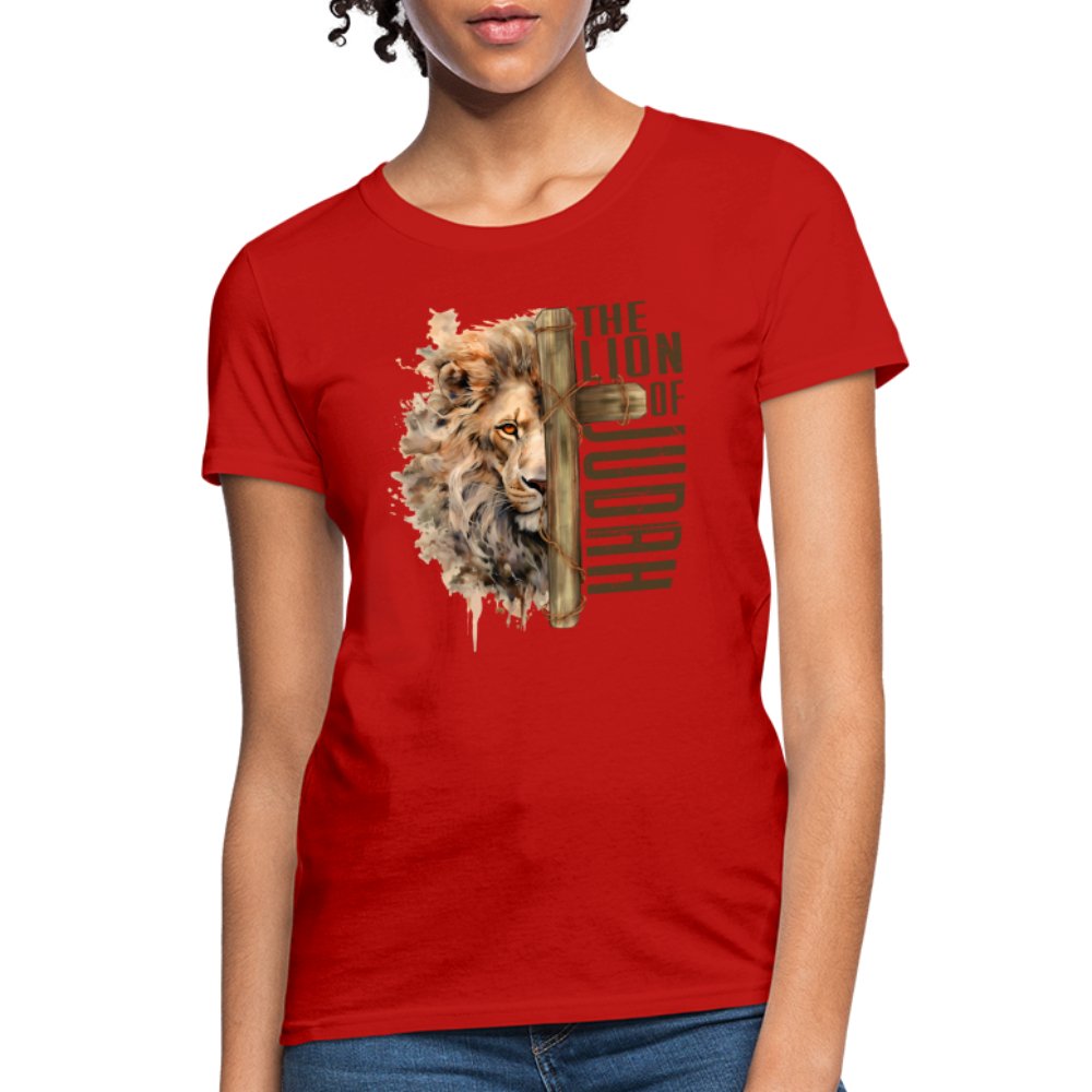 The Lion of Judah Women's T-Shirt - heather gray