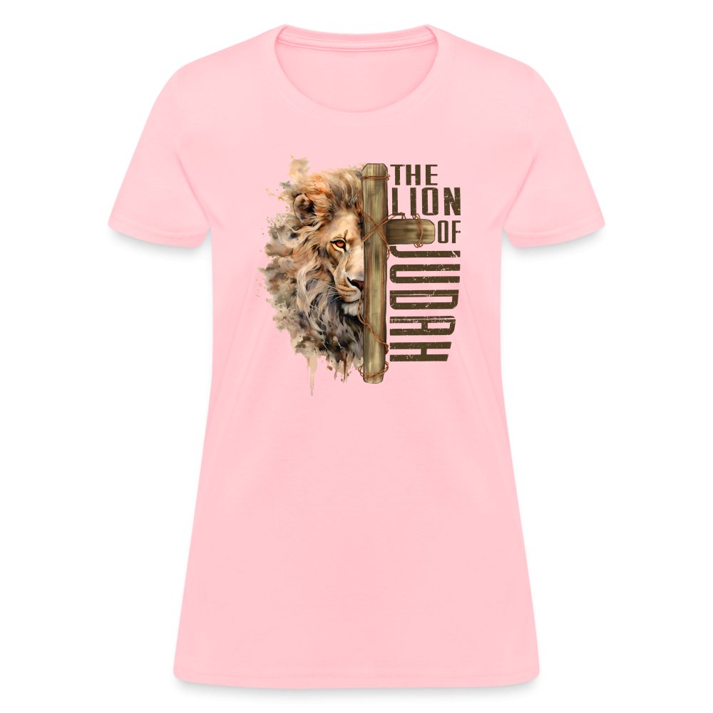 The Lion of Judah Women's T-Shirt - pink