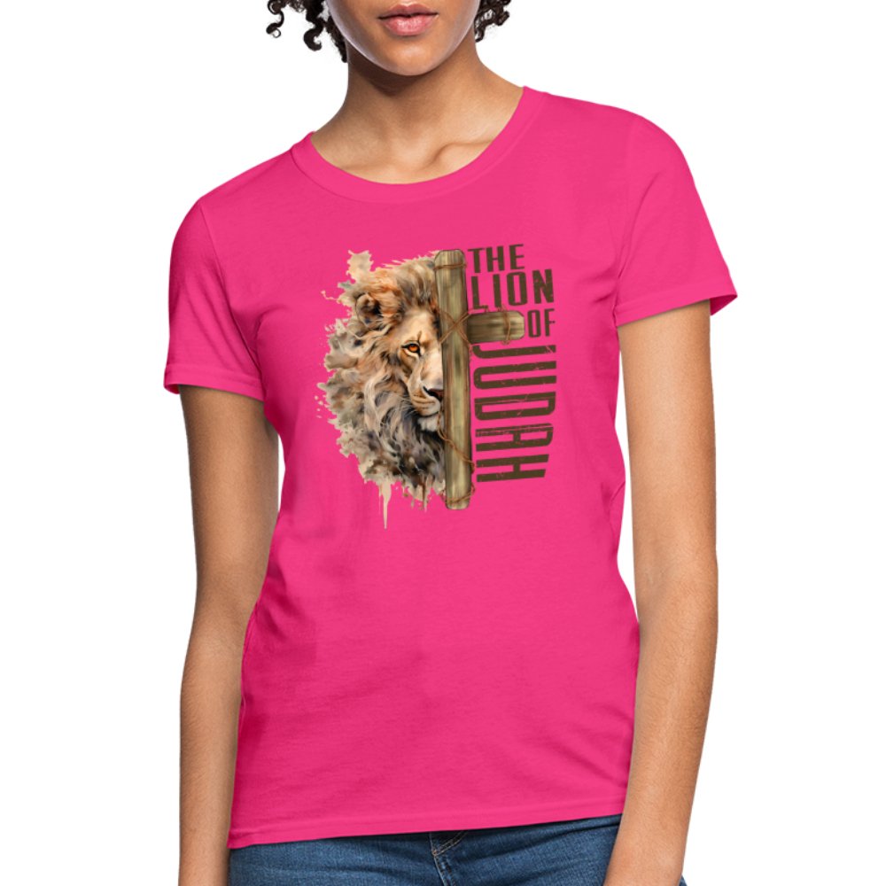 The Lion of Judah Women's T-Shirt - turquoise