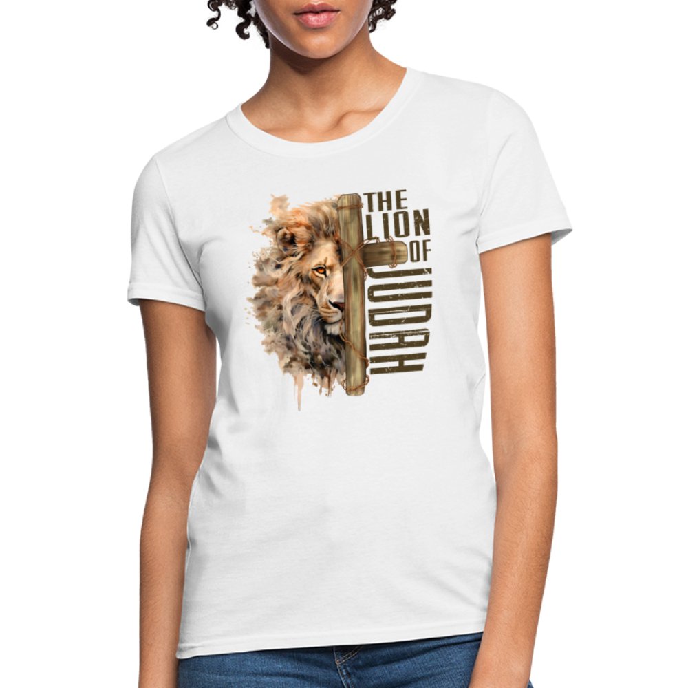 The Lion of Judah Women's T-Shirt - white