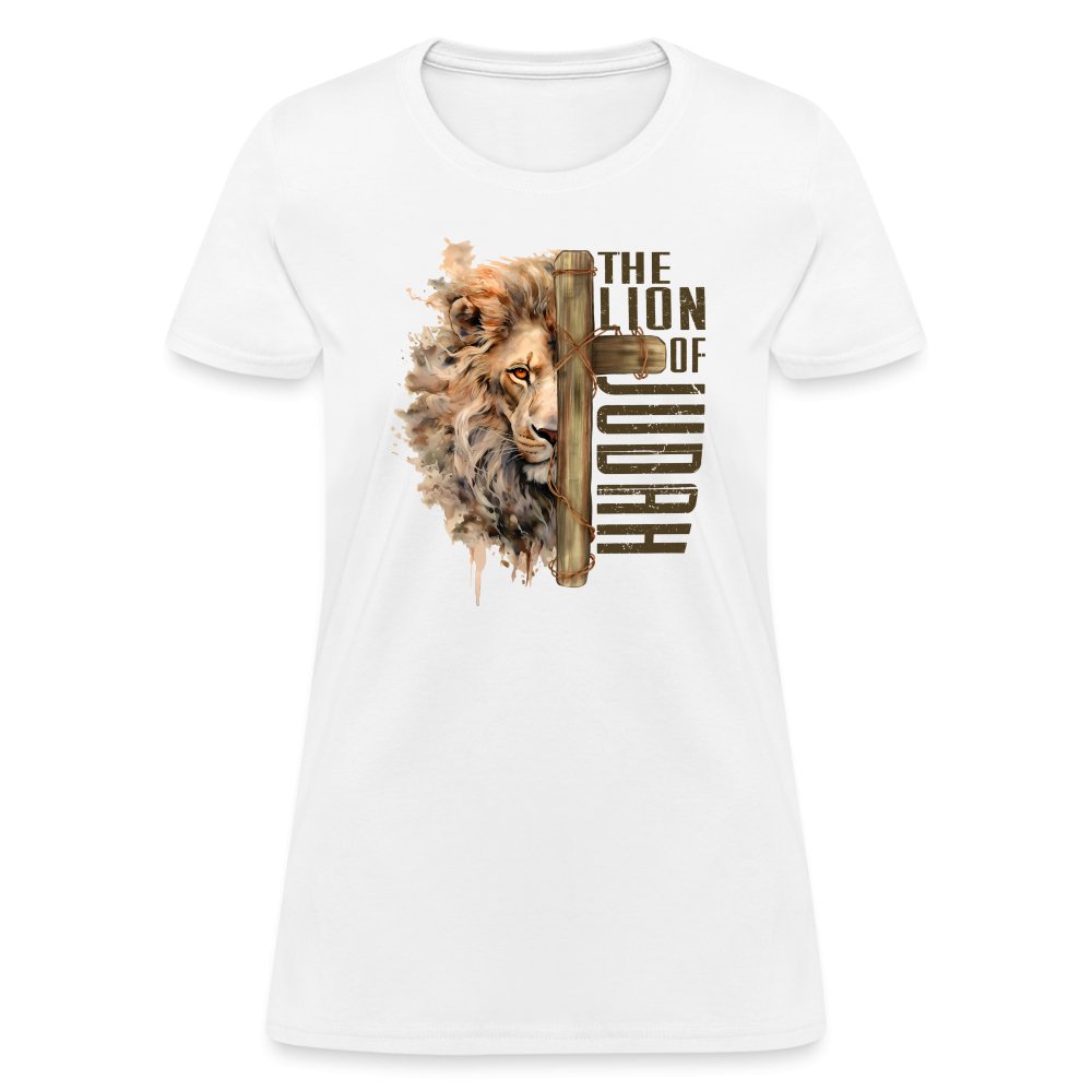 The Lion of Judah Women's T-Shirt - white