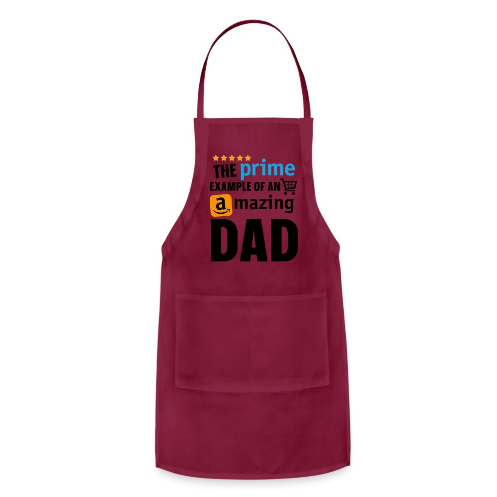 The Prime Example of an Amazing DAD Adjustable Apron - burgundy