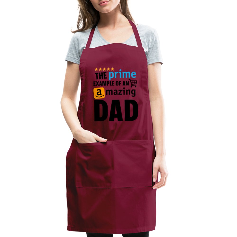 The Prime Example of an Amazing DAD Adjustable Apron - burgundy