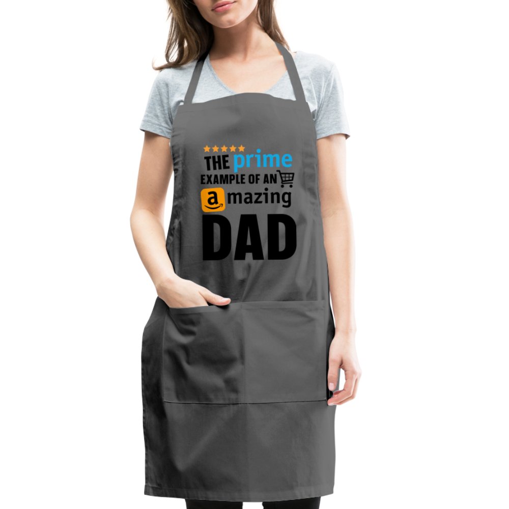 The Prime Example of an Amazing DAD Adjustable Apron - charcoal