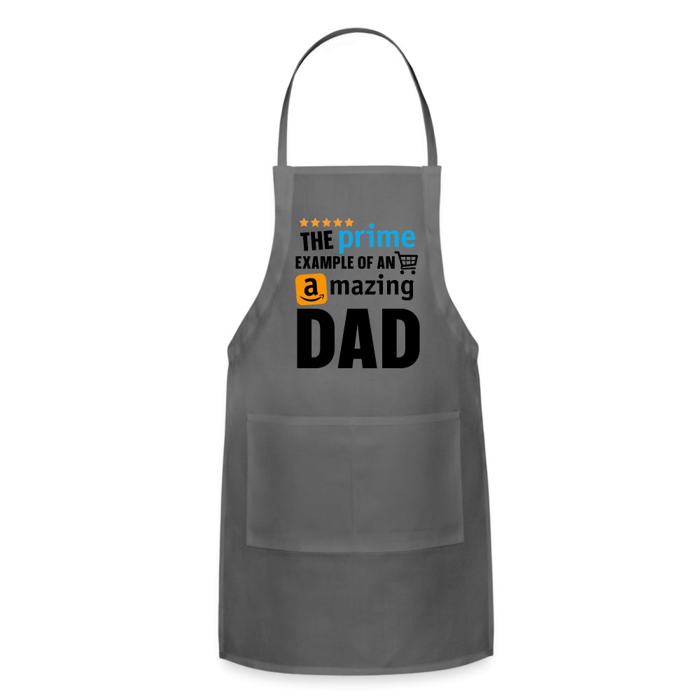 The Prime Example of an Amazing DAD Adjustable Apron - charcoal