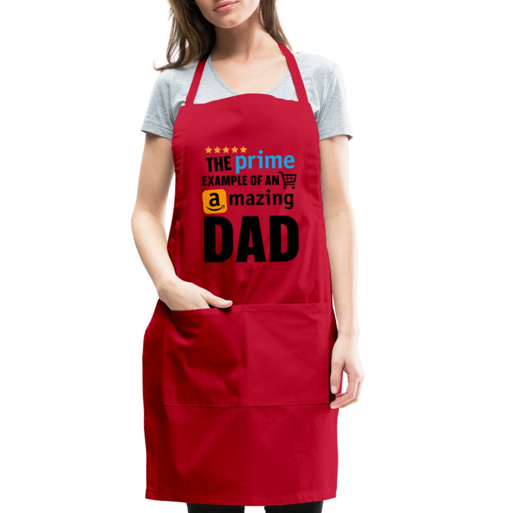 The Prime Example of an Amazing DAD Adjustable Apron - red