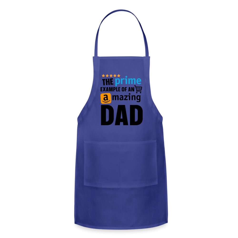 The Prime Example of an Amazing DAD Adjustable Apron - royal blue