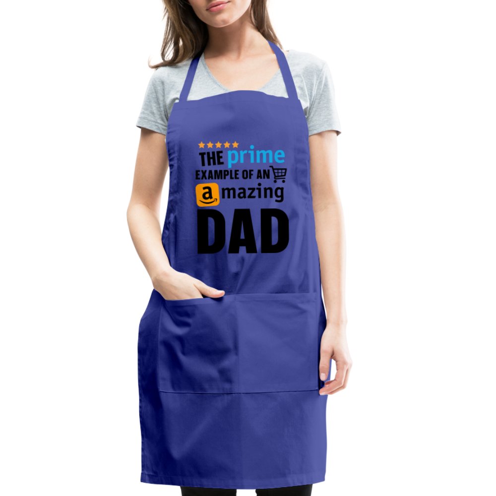 The Prime Example of an Amazing DAD Adjustable Apron - royal blue