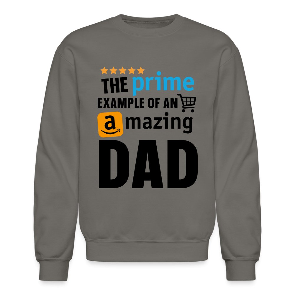 The Prime Example of an Amazing DAD Sweatshirt - asphalt gray