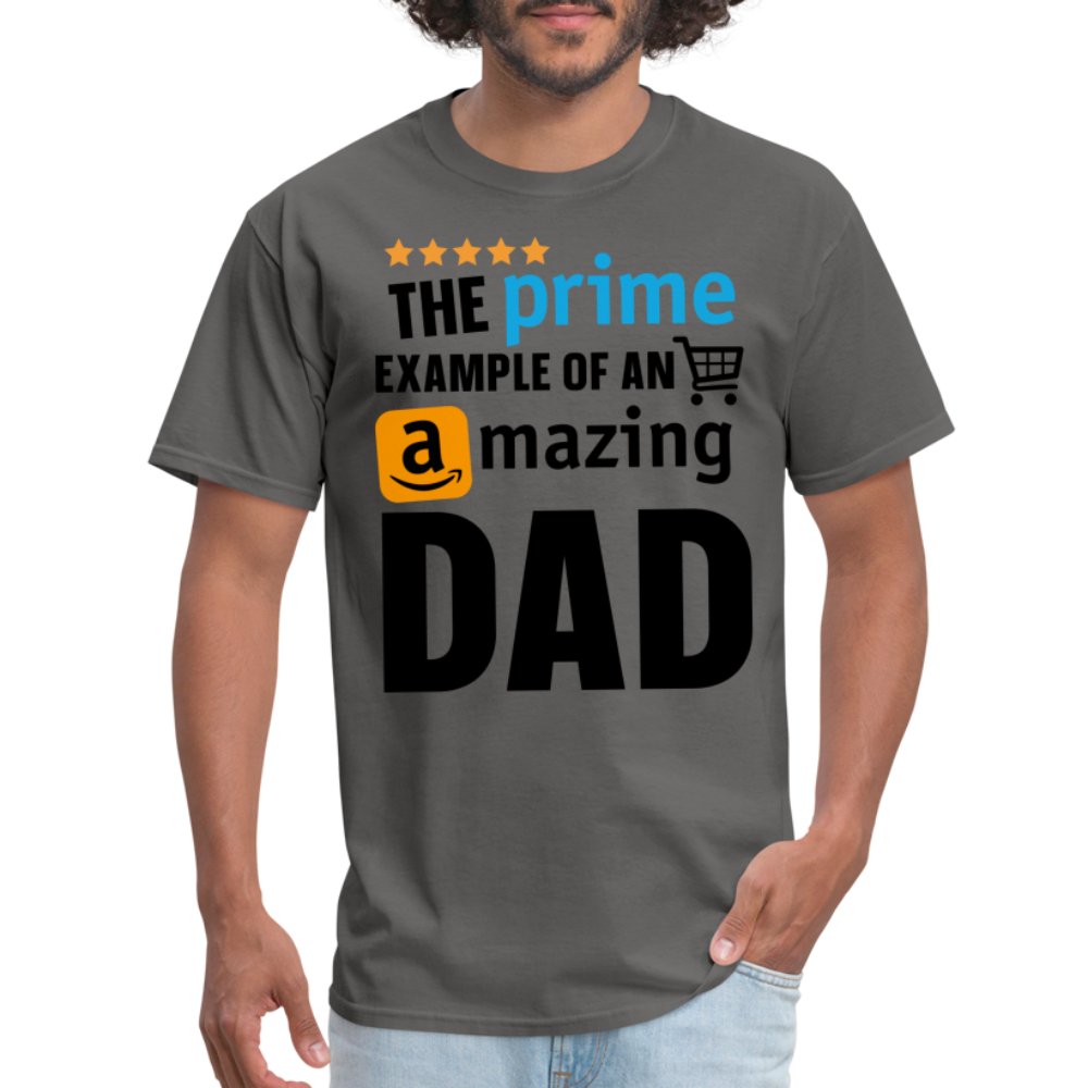 The Prime Example of an Amazing DAD T-Shirt - charcoal