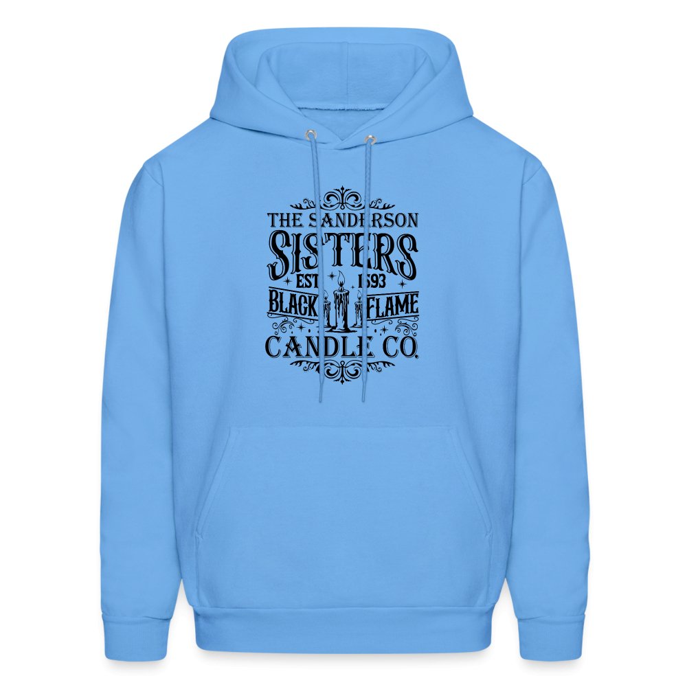 The Sanderson Sisters Black Flame Candle Co Hoodie - carolina blue