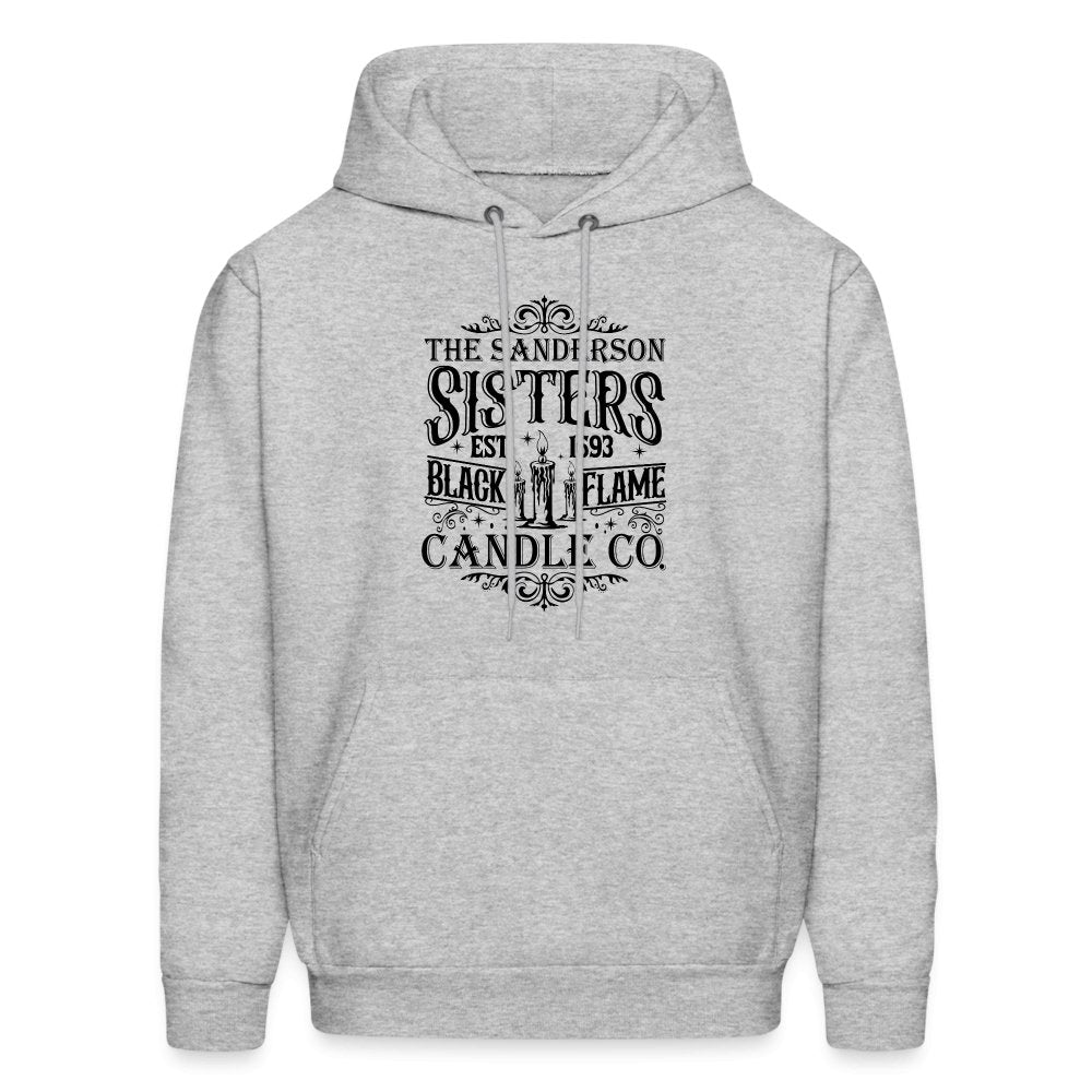 The Sanderson Sisters Black Flame Candle Co Hoodie - heather gray