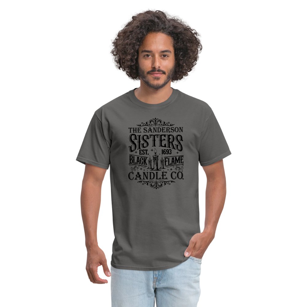 The Sanderson Sisters Black Flame Candle Co T-Shirt - charcoal