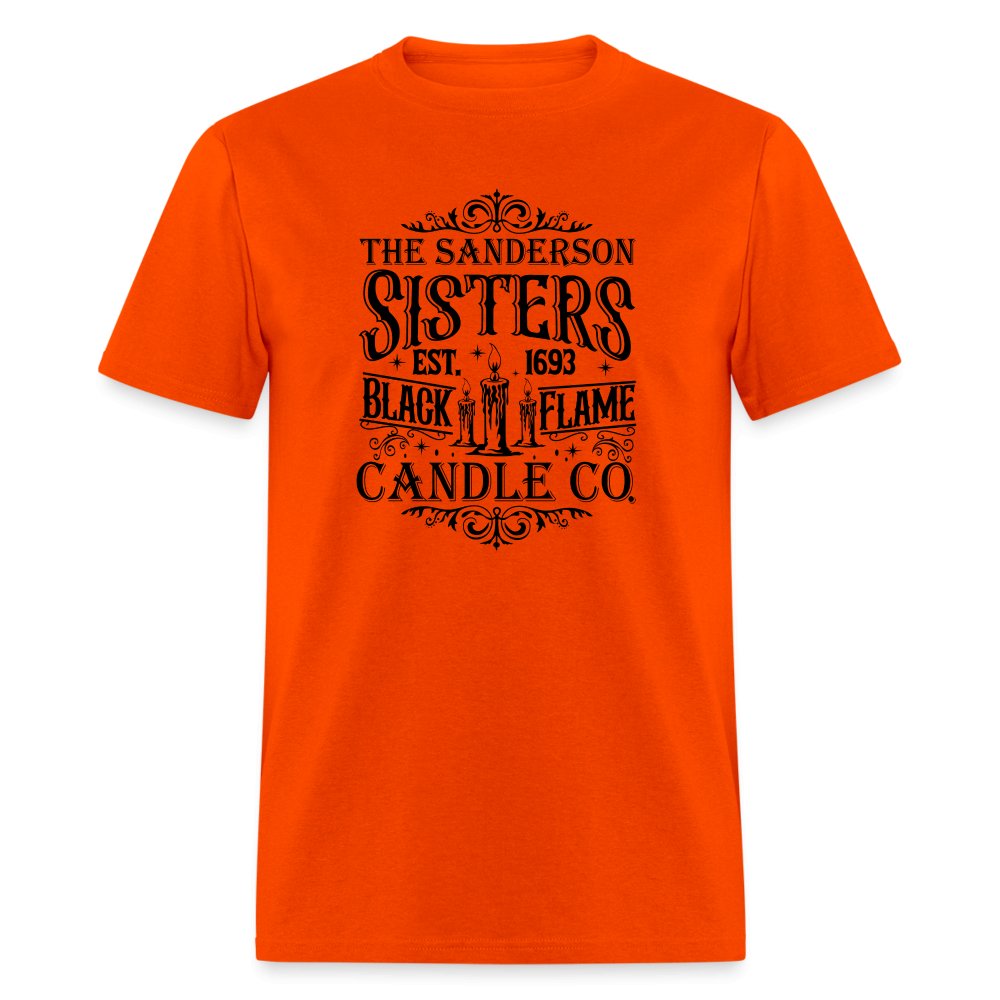 The Sanderson Sisters Black Flame Candle Co T-Shirt - orange