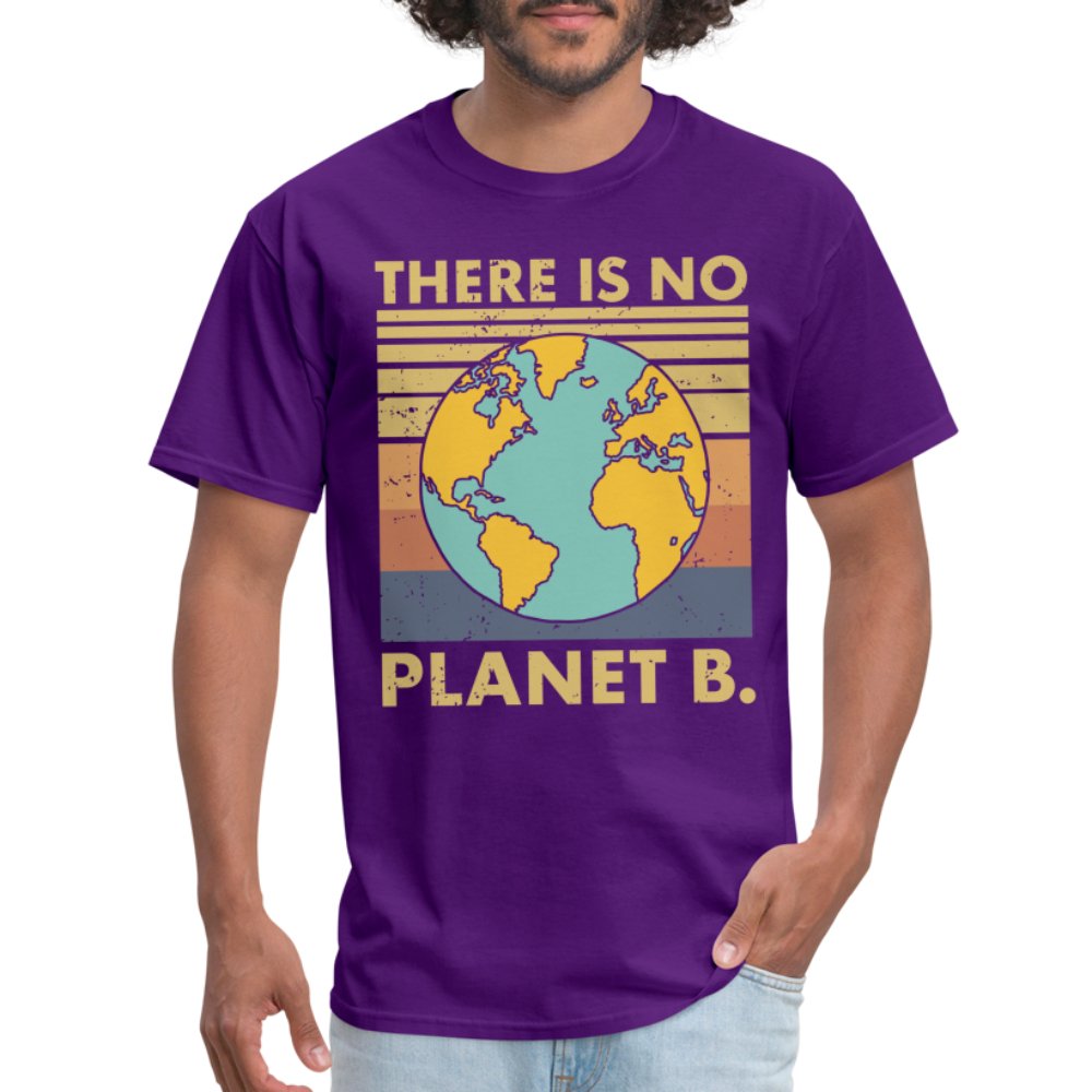 There is no Planet B T-Shirt - purple