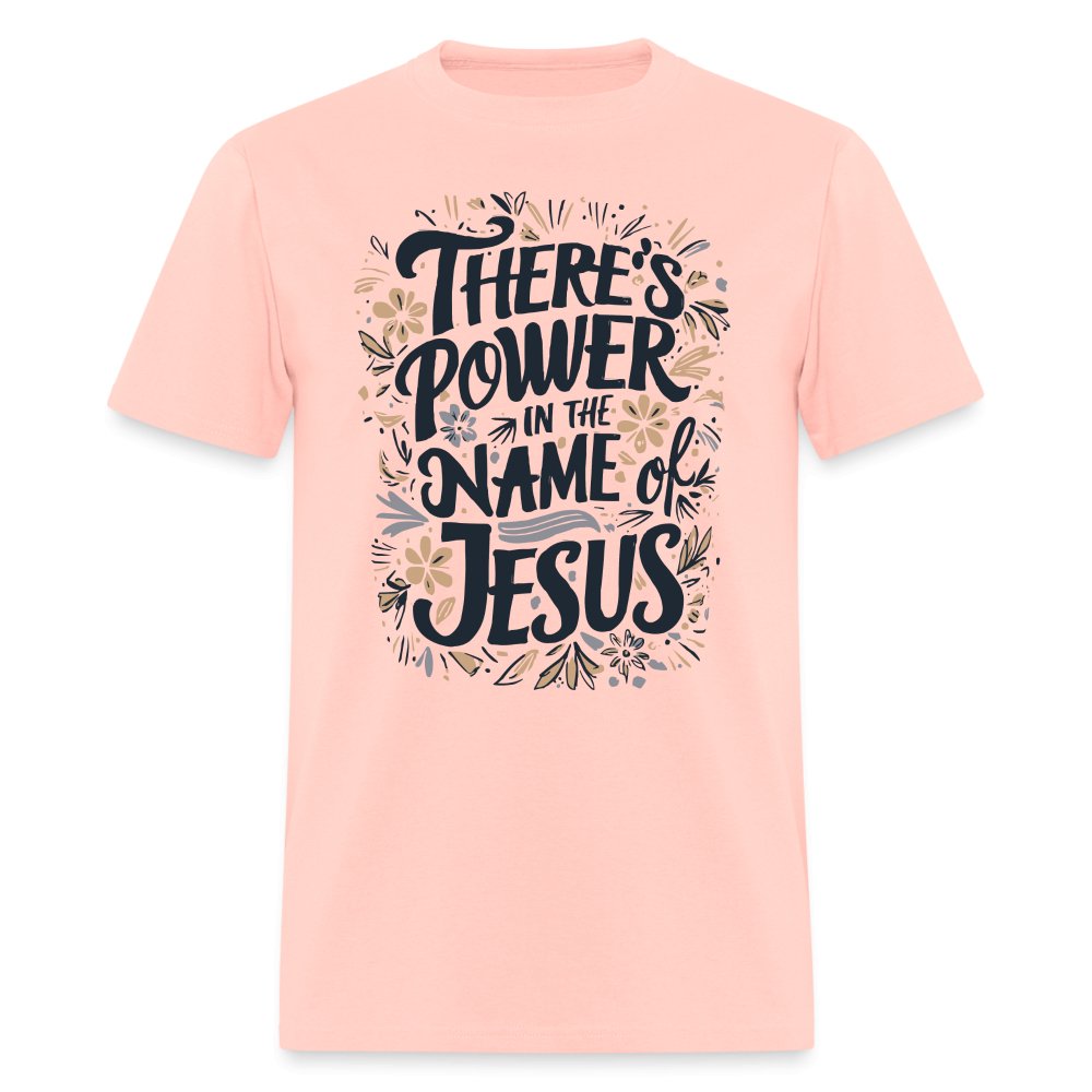 There's Power in the Name of Jesus T-Shirt - blush pink