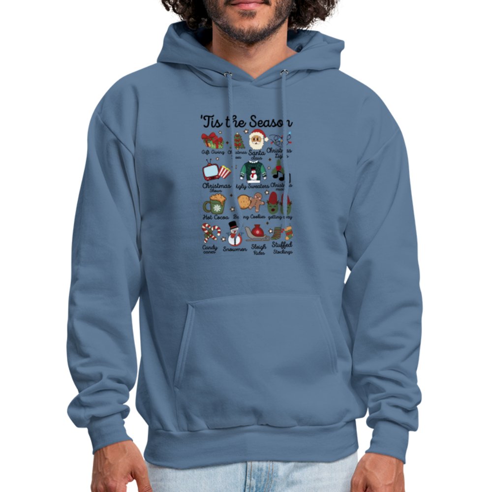 Tis The Season (Christmas) Hoodie - denim blue