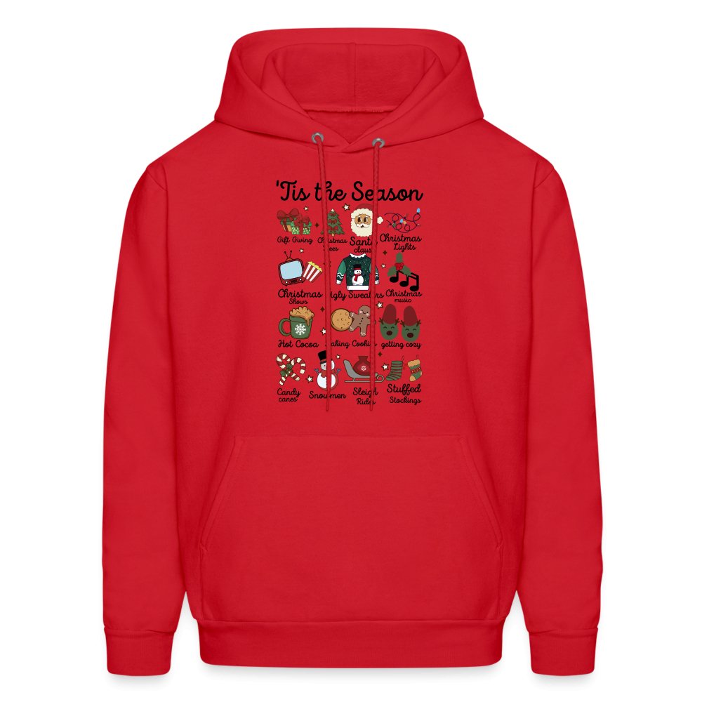 Tis The Season (Christmas) Hoodie - red