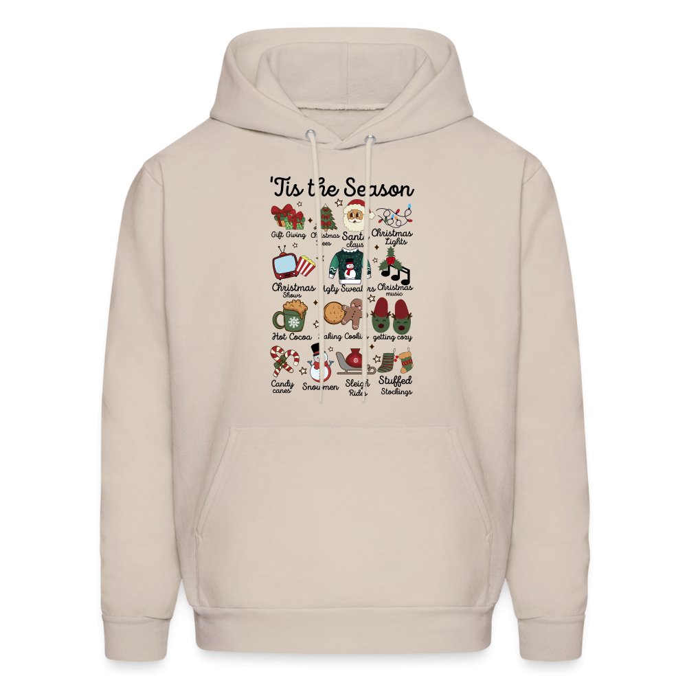 Tis The Season (Christmas) Hoodie - Sand